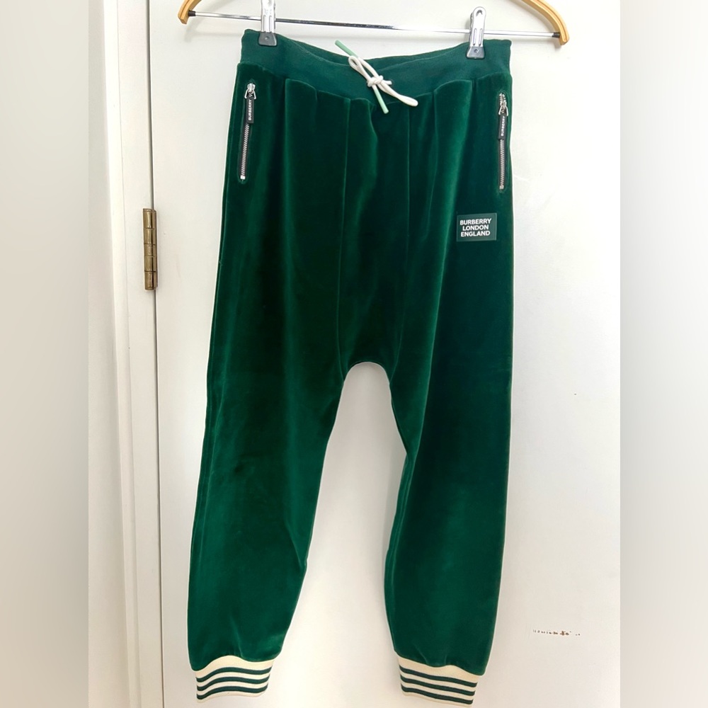 Stunning emerald green velvet pants.